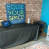 This image portrays Lockable Trade Show Table Cover by Equip Inc.